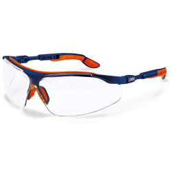 Uvex I-vo Supravision Sapphire Cl. Safety Glasses - Blue-orange