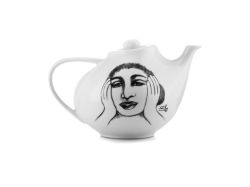 Carrol Boyes Ceramic Tea Pot It's Hot