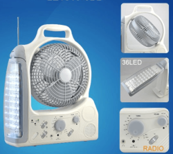 rechargeable fan light with radio and mosquito repeller