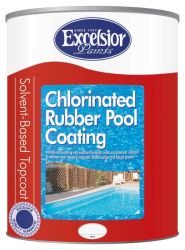 Excelsior Rubber Pool Paint White 5L