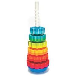 Fat Brain Toys Spinagain Kids Stacking Toy