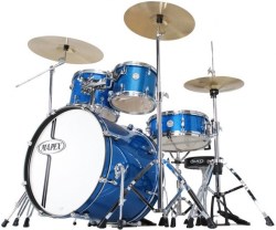 Prodigy 5PC Fusion Drumkit - Blue Including Hardware