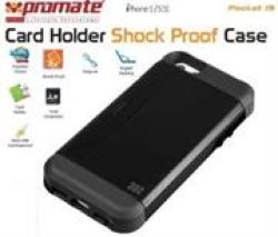 Promate - POCKET.I5 Iphone 5 Shock Proof Rubberized Case - Black