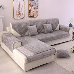 Tewene Couch Cover Sofa Cover Couch Covers Sectional Couch Covers Anti-slip Sofa Slipcover For Dogs Cats Pet Love Seat Recliner 3 Cushione Couch Grey