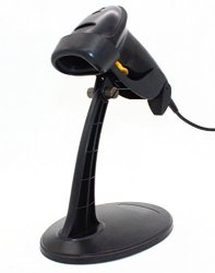 USB Automatic Barcode Scanner Scanning Barcode Bar-code Reader With Hands Free Adjustable Stand Black