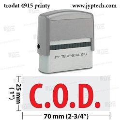Extra Large Trodat 4915 Self Inking Rubber Stamp W. C.o.d.