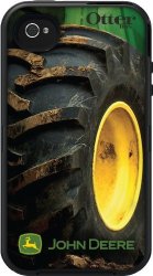 Otterbox Defender Series For Apple Iphone 4S - Retail Packaging - Black black John Deere Tire Design