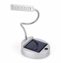 White silver Type DC5V 4LED USB Rechargeable Solar Powered Table Light For Study And Working