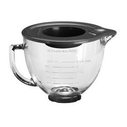 KitchenAid 4.8L Glass Bowl With Lid For Artisan Mixer