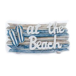 Driftwood At The Beach With Sandals 50X25CM
