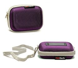 Navitech Purple Hard Protective Earphone Headphone Case For Beats By Dr. Dre Beatsx