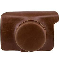 Fujifilm Instax Wide 300 Case Bag - Wolven Designed Vintage Retro Pu Leather Camera Case With A Neck