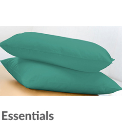 Essentials 1 Pair Pillowcases: Duck Egg