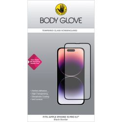 Body Glove Iphone 15 Pro Tempered Glass Screen Protector - Black Border
