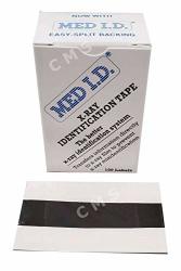Med Id X-ray Identification Tape 2" Wide 3 4" Writeable 3" Strips 100 BX Usa D75-03 100