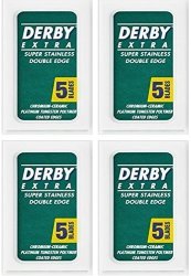 Derby Extra Double Edge Safety Razor Blades 20 Blades 5X4