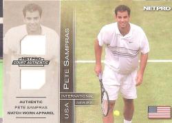 Pete Sampras - Netpro 2003 - Rare "dual Jersey Memorabilia" Card 5d