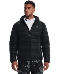 Men's Ua Armour Down Hooded Jacket - Black XL