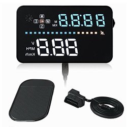 New Universal 3.5 Car A3 Hud Head Up Display With OBD2 Interface Overspeed Warning Plug & Play Vehicle Speed Engine Speed Water Temperature