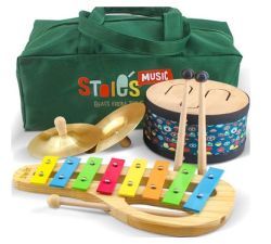 Kids Wooden Musical Instrument Set