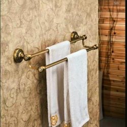 Novelty Design Antique Bronze Finish Solid Brass Towel Bars Lavatory Home Decor Bath Shower Free Standing Towel Racks And Holders Space Saver
