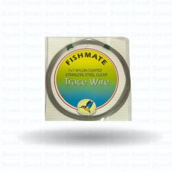 Fishmate 7X7 Nylon Coated Trace Wire Clear - 150LB - Basil Manning