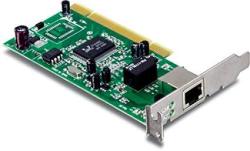 Trendnet 32-BIT 10 100 1000 Mbps Gigabit Low Profile PCI Adapter Up To 2000MBPS Speed In Full-duplex Built-in Fifo 8K 64K Buffers Teg-pcitxrl
