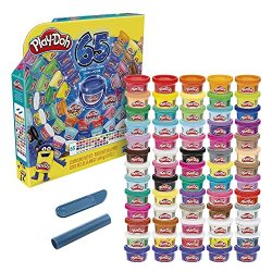 Play-doh Ultimate Color Collection 65-PACK Of Modeling Compound For Kids 3 Years And Up Non-toxic 1-OUNCE Fun Size Cans Includes Sapphire Sparkle Confetti Metallic