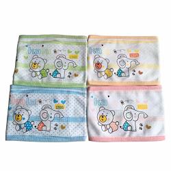 4pcs Lovely Cotton Cartoon Bellybands Abdomen Circumferences for Infant Toddler 