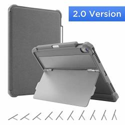 Maxjoy Case For 2018 Ipad Pro 12.9 Ipad Pro 12.9 Case Support Pencil Charging Ipad 12.9 Protective Cover With Kickstand + Sleep wake + Apple Pencil Holder For Ipad Pro 12.9" 2018 Grey