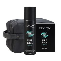 Revlon Fire & Ice Spark Gift Bag - 100ML Edt + 120ML Deodorant Set