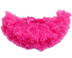 Jubileens Little Girl's Dance Tutu Skirts Multi-layer Pettiskirts Assorted Size And Color L 8-10 Years Rose