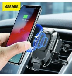 Baseus 10W Wireless Car Charger Vent Mount With Ir Sensor