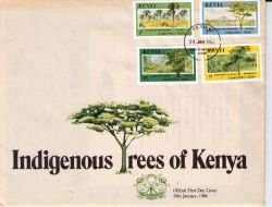 Kenya 1986 Indigenous Trees Of Kenya First Day Cover