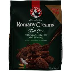 Bakers Romany Creams Mint Chocolate Biscuits 500 G