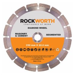 Rockworth - Diamond Wheel - Segmented Rim - 230MM - Bulk Pack Of 2