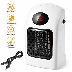 900W MINI Ceramic Fan Heater Energy Saving Heater 2S Fast Heating Timing Setting Heater Portable Heater For Home Office Camping