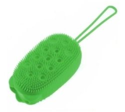 Psm Soft Silicone Shower Exfoliating Skin Scrubber - Green