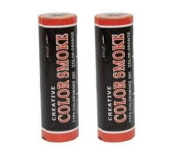Creative Color Wire Pull Smoke Grenade - 2 Pack - Orange