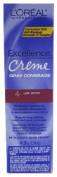 L'oreal Excellence Creme Color 4 Dark Brown 1.74 Oz. Case Of 6 By L'oreal Paris