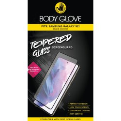 Body Glove Tempered Glass Screenguard- Samsung Galaxy S21 Galaxy S21 5G Black Trim