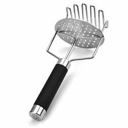 Potato Masher Stainless Steel With Non Slip Handle Dual-press Premium Heavy Masher Hand Tool Perfect For Mashed Potatoes Baby Food Vegetable Fruits Potato Crusher