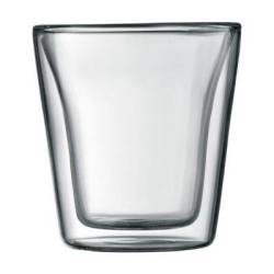 Canteen Glass Espresso Double Wall Set Of 2