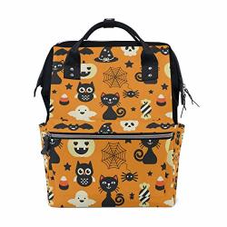 Baby Diaper Nappy Bag Travel Backpack Mommy Bag Halloween Pattern Background For Mom Dad M By Top Carpenter