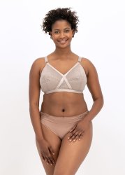 Crossover Lace Total Support Dd+ Non-wire Bras 2 Pack