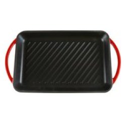 Grill Plate 32 X 21CM Red