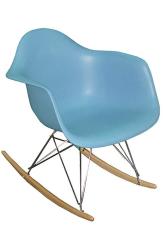 Pangea Home Blue Daisy Rocking Chair