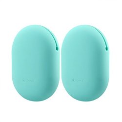 Geekria Earbuds Silicone Case For Jabra Sport Pace Elite Sport Earbuds Step Sport Pulse Earbud Protection Squeeze Pouch pocket Soft Earphone Storage Bag Mint Green