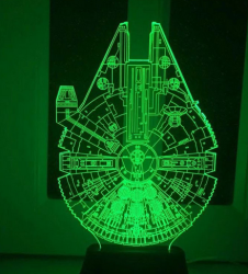 Star Wars Millinium Falcon Table LED Lamp