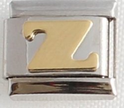 Italian Charm - Gold Plated Letter Z